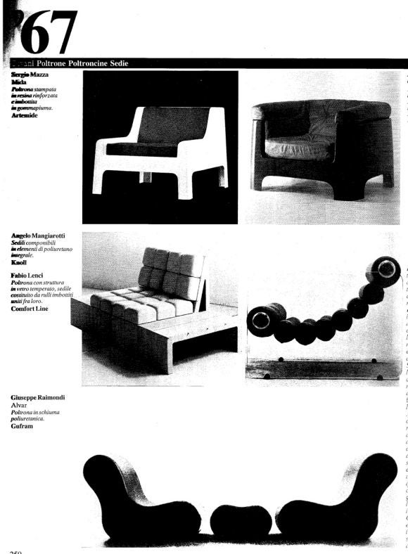 Late 20th Century Fabio Lenci Lounge Chair