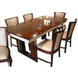 Italian 50s Parchment & Pallisander Dining Set