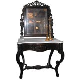 Spanish Console Table w/mirror