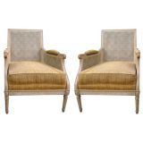 French 40s "Doris Day" Cane Armchairs