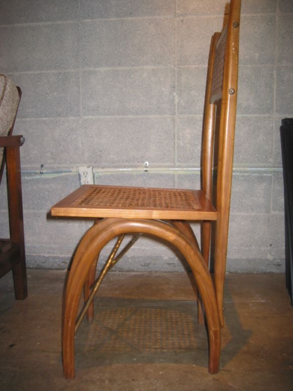 Unusual Italian Bentwood Chairs In Good Condition In Los Angeles, CA