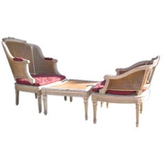 French 19th c. 3 Piece Chaise