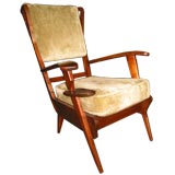 Pair of Italian 50s armchairs attribuited to Guglielmo Ulrich