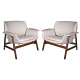 Pair of Italian 60s Gianfranco Frattini Armchairs