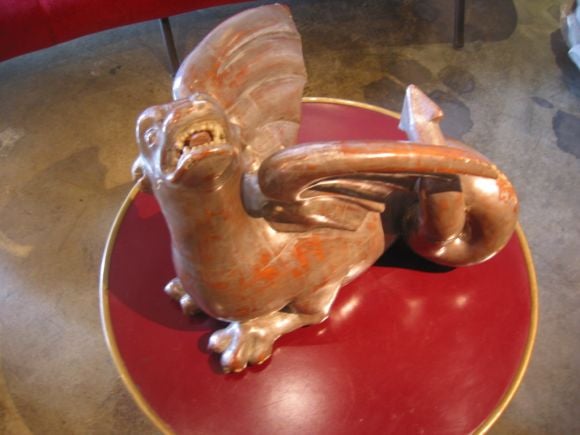 Venetian Ceramic 15th c. Dragon Statue