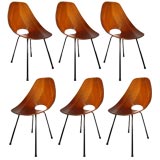 Set of 6 "Medea" Chairs - Vittorio Nobili