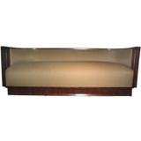 Italian Walnut Veneer Sofa
