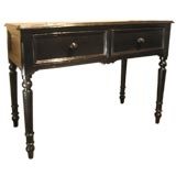19thc. Italian Ebonized Writing Desk