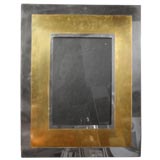 Gabriella Crespi Silver and Brass Mirror