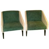 Gio Ponti Italian 1960 Lounge Chairs