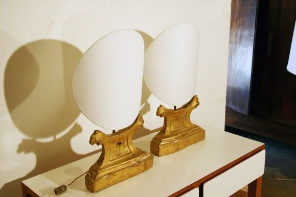 19th Century Italian Fragment Table Lamps