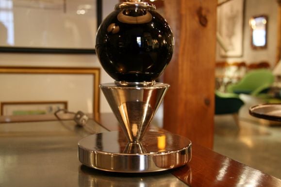 Italian Steel Ball Lamps For Sale 2
