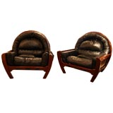 Aldo Frigerio - Pair of Horseshoe Armchairs