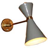 Brass and Metal Sconce