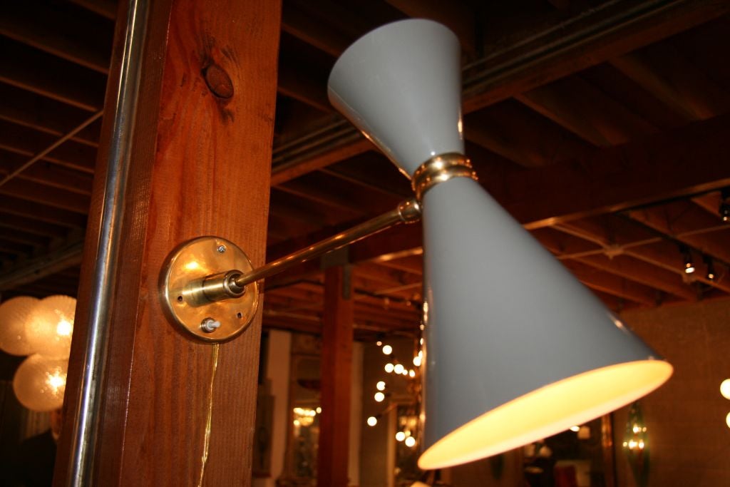Brass and Metal Sconce