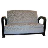 Italian Deco Walnut Sofa