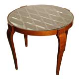 Gio Ponti Crisscross top Wood Occasional table