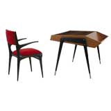 CARLO DE CARLI desk with armchair, model no. 585, 1951