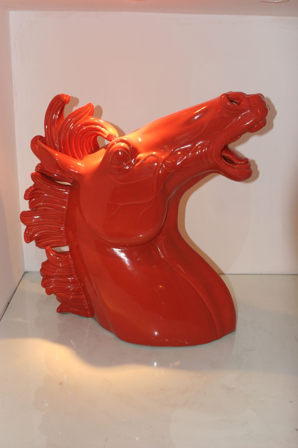 Italian 40s Ceramic Horse Head 3