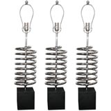 Vintage Set of  Laurel Coil Lamps