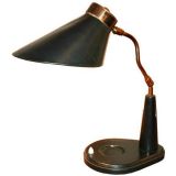 Leather Wrapped French Table Lamp