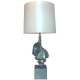 Cast Aluminum "Shell" Table Lamp