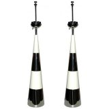 Pair of Cone Shaped Table Lamps