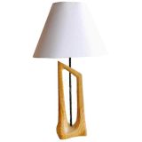 Sculptural Wood Lamp