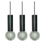 Set of Three Sarfatti Crystal Pendants