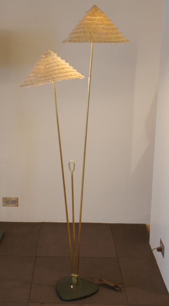 Austrian Carl Aubock Floor Lamp