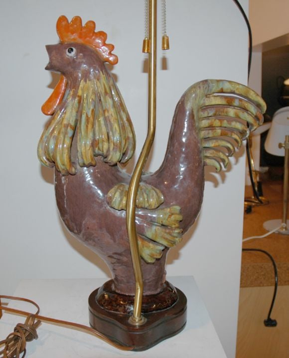 Austrian Rooster Table Lamp