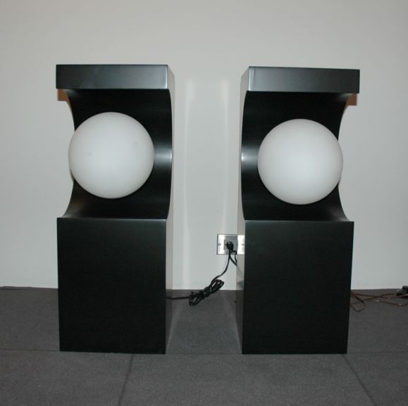 Pair of Sculptural Floor/Table  Lamps