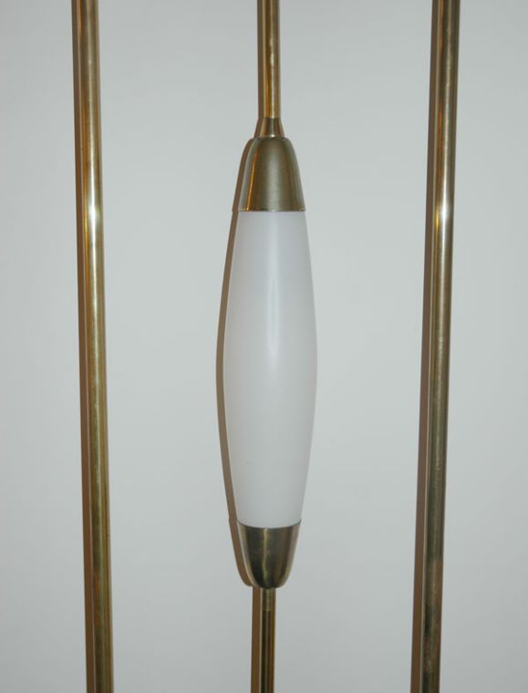 Brass Custom Lightolier Floor Lamp Room Divider