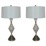 Pair of Gerald Thurston Porcelain Table Lamps