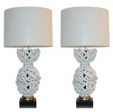 Pair of Italian Terracotta Table Lamps