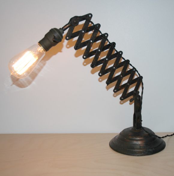Industrial Scissor Lamp