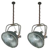 Vintage Mole-Richardson Industrial Hanging Lights