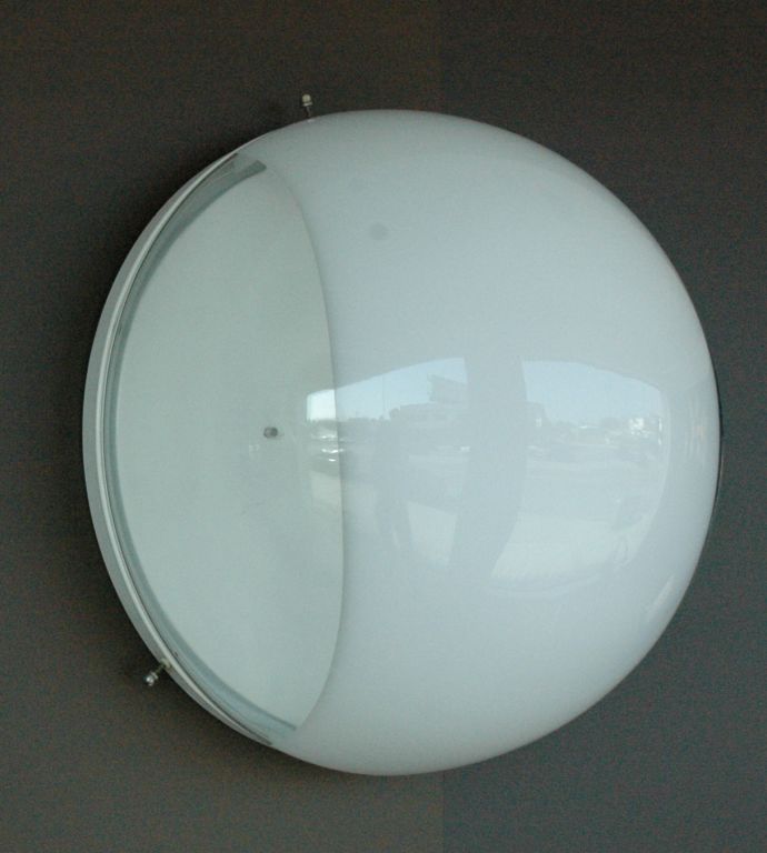 Mazzega Blown Glass Wall or Ceiling Dome In Excellent Condition In Los Angeles, CA