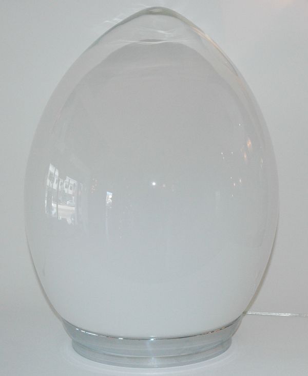 hand blown glass table lamp designed by Reggiani - labeled