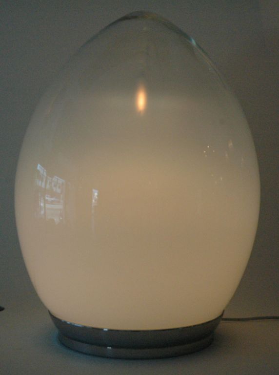 glass egg lamp