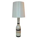 Italian Stacked Marble Table Lamp