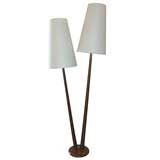 Danish Two Arm Floor Lamp