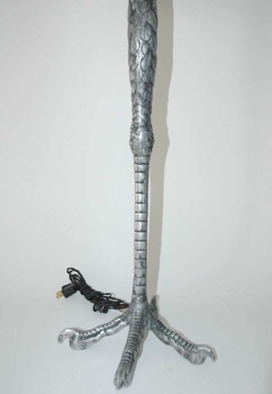 Pair of Rewire Ostrich Leg Table Lamps