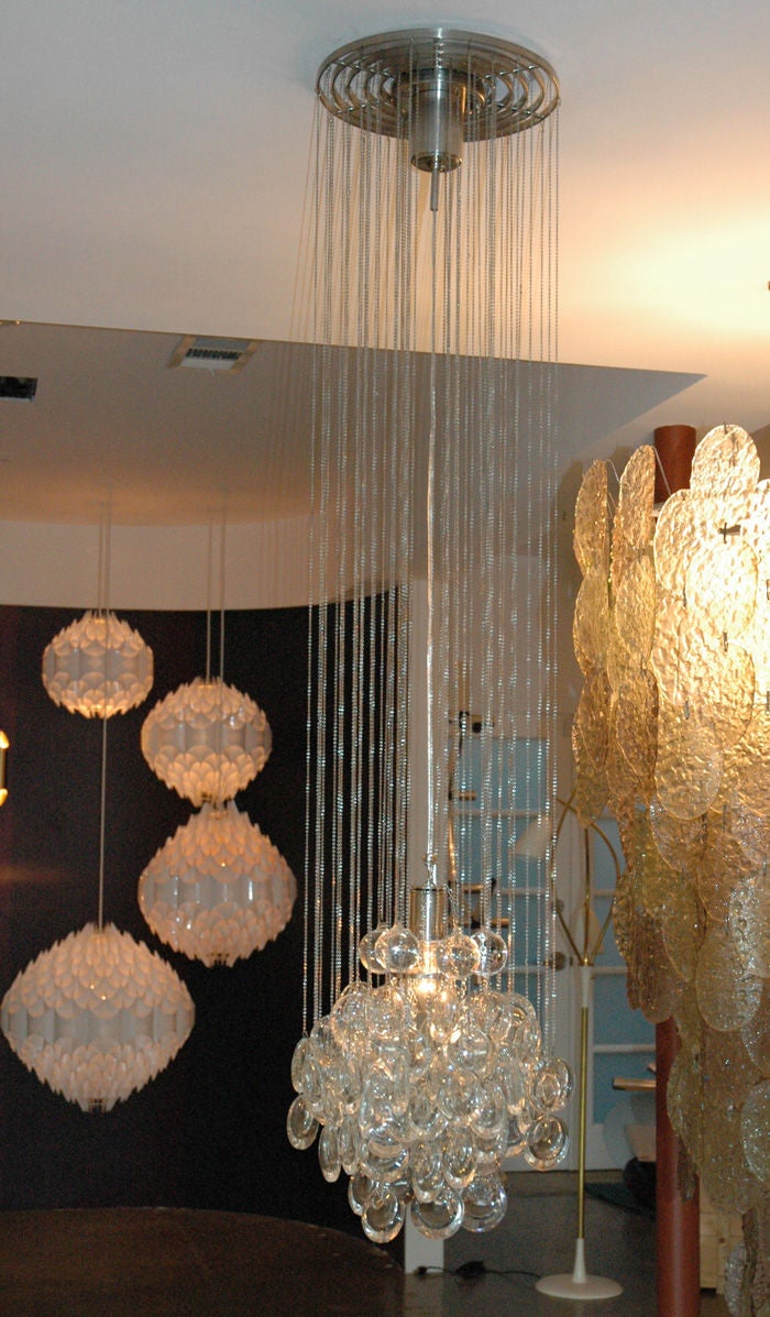 Italian Crystal Discs Chandelier