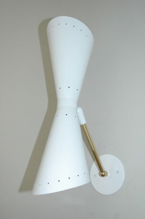 Double Cone Sconces 'white'