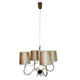 Paavo Tynell Four Arm Chandelier