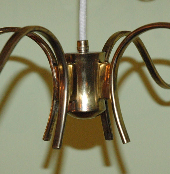 Mid-20th Century Paavo Tynell Four Arm Chandelier