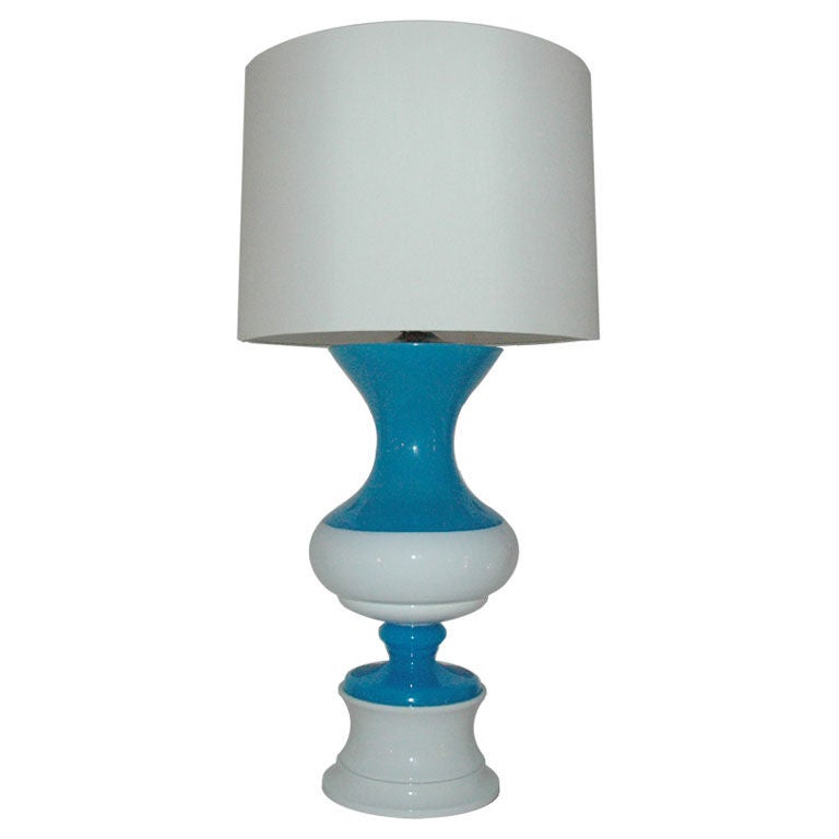 Italian Glass Table Lamp