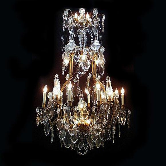 Fine French 19th century Baccarat chandelier