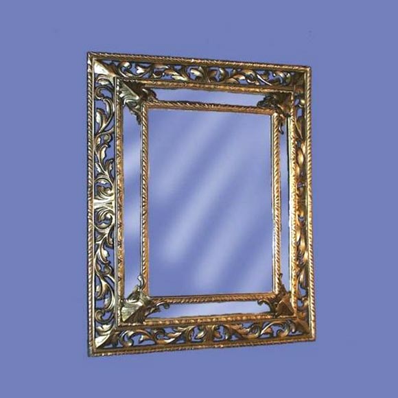 French 19th century panelled mirror